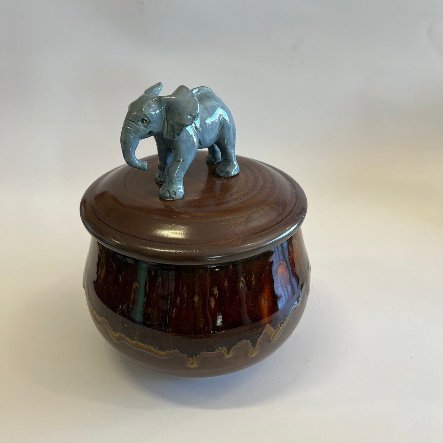 Available Elephant on Red Brown