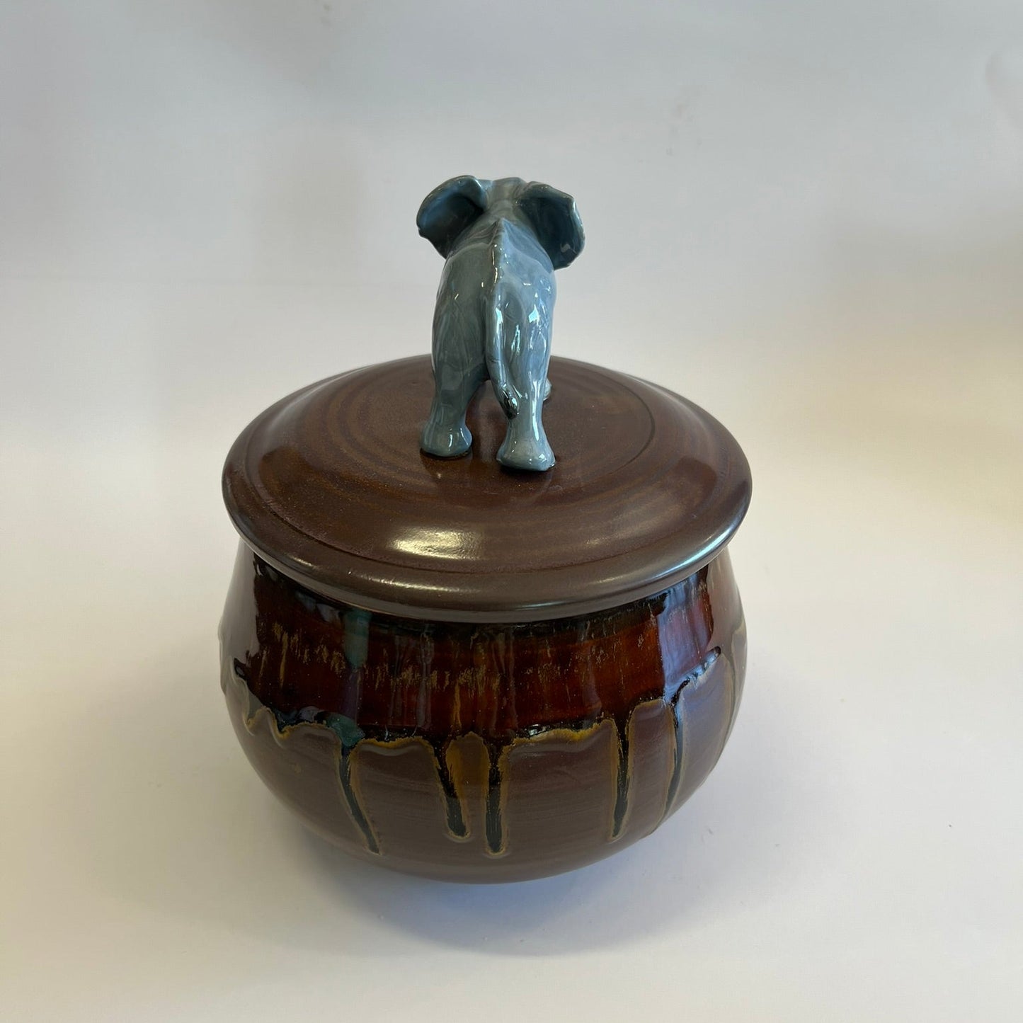 Available Elephant on Red Brown