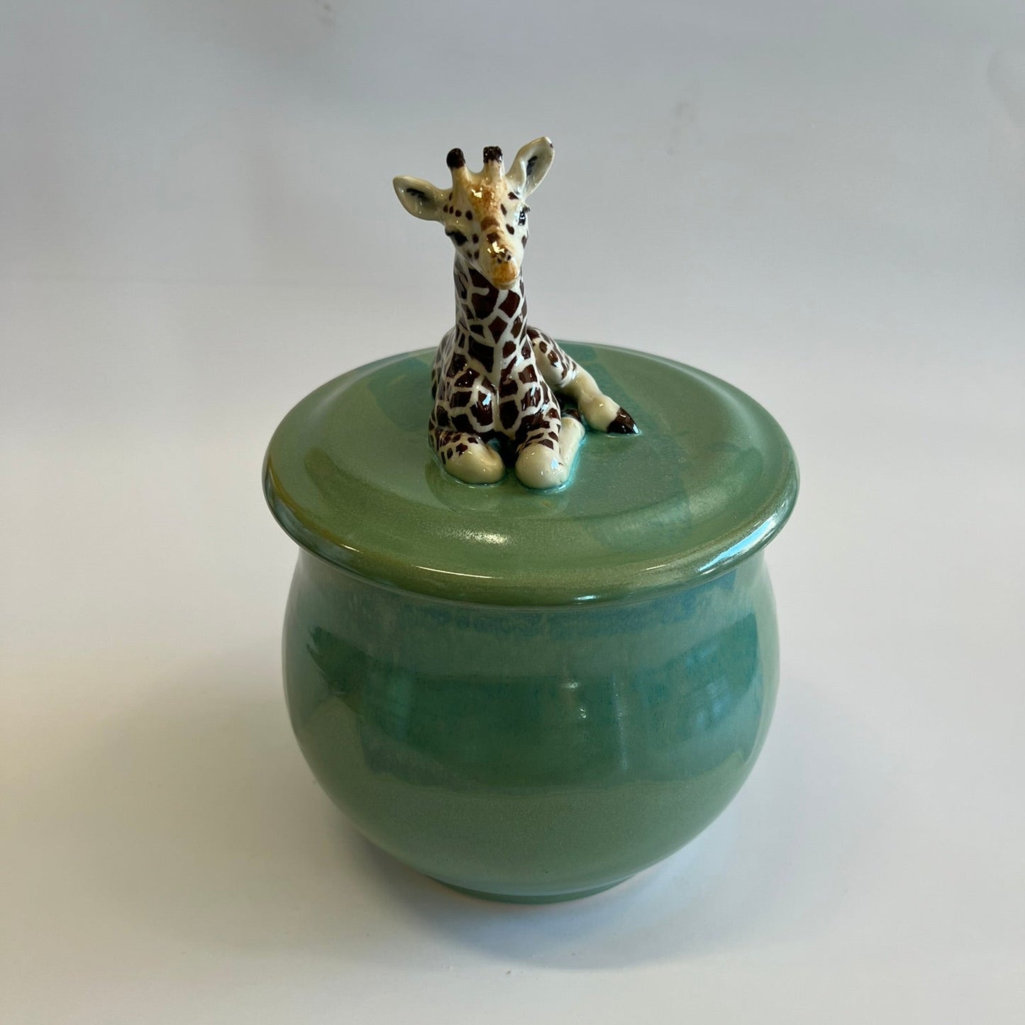 Available Giraffe on green