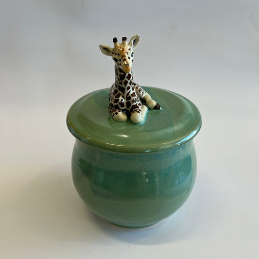 Available Giraffe on green