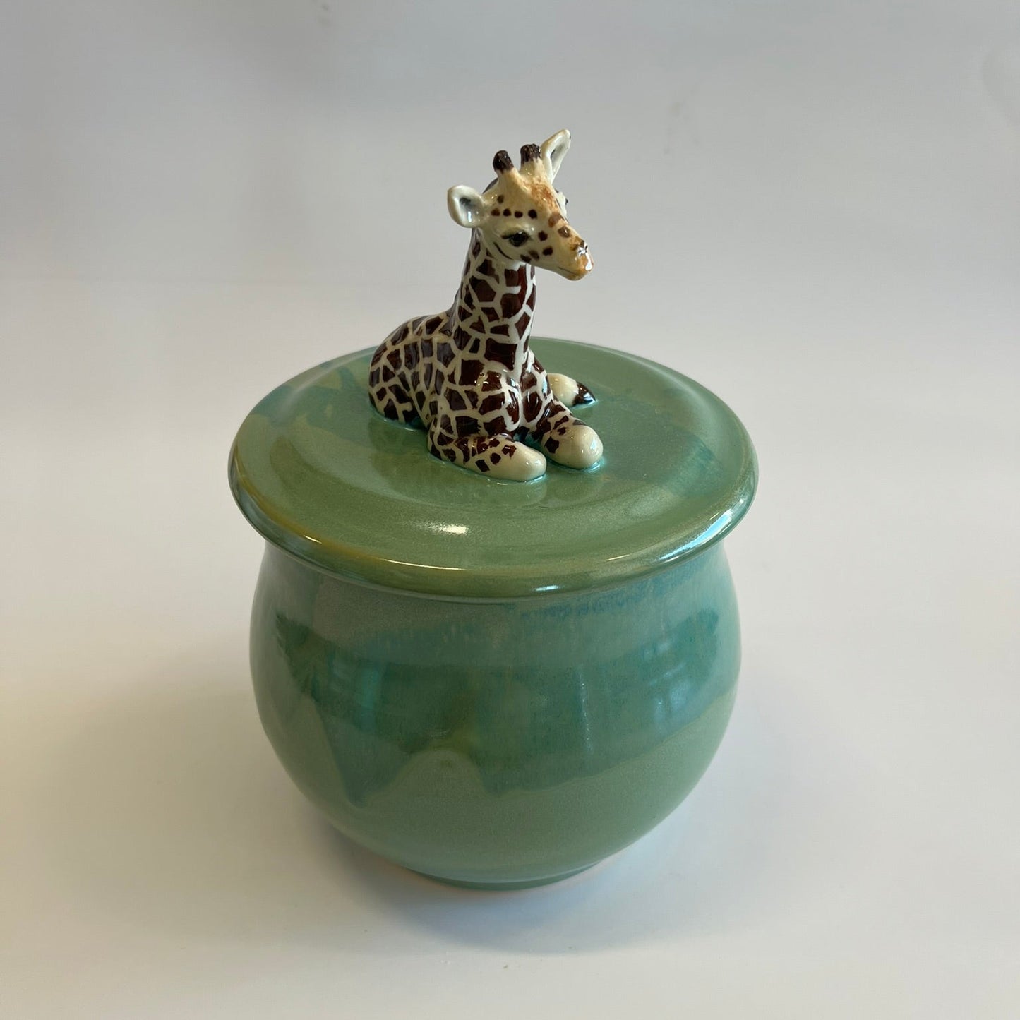 Available Giraffe on green