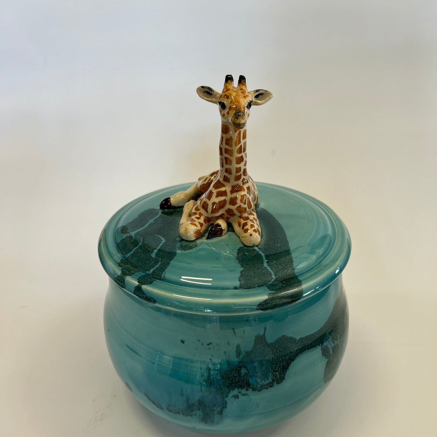 Sold Giraffe on Panama blue