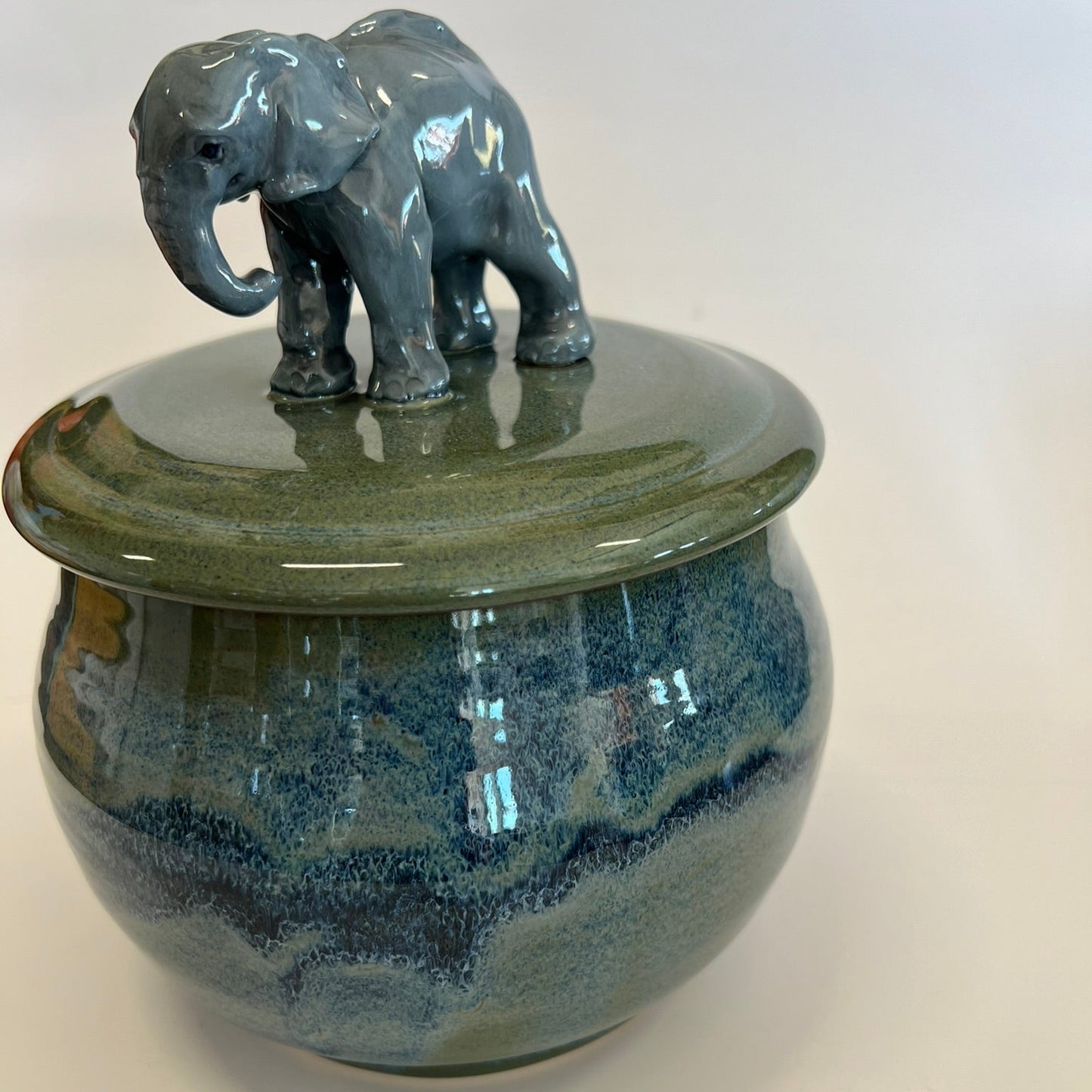 Available Elephant on floating blue