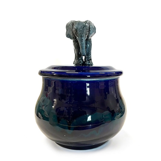 Elephant on Blue / Green