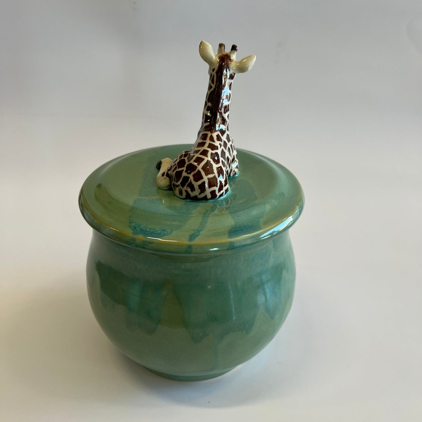 Available Giraffe on green
