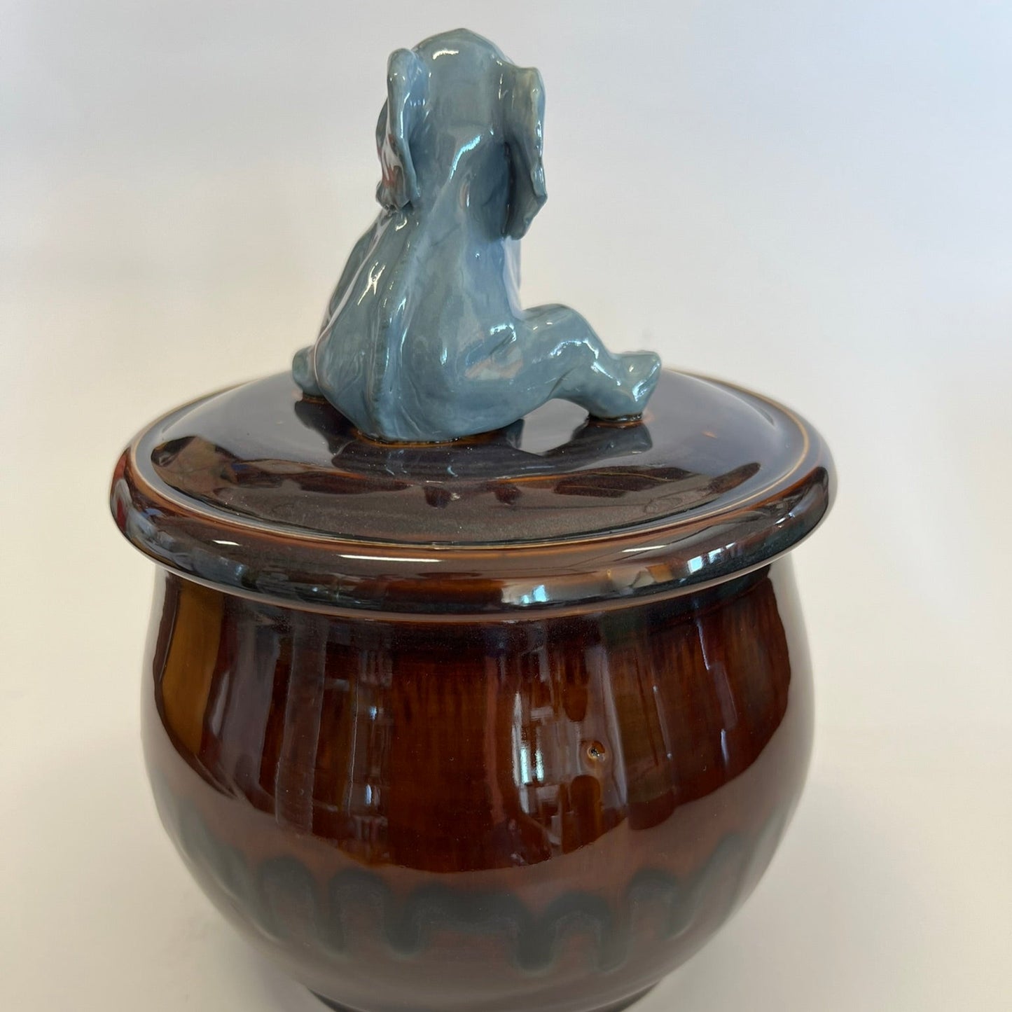 Available Sitting Elephant on temmoku