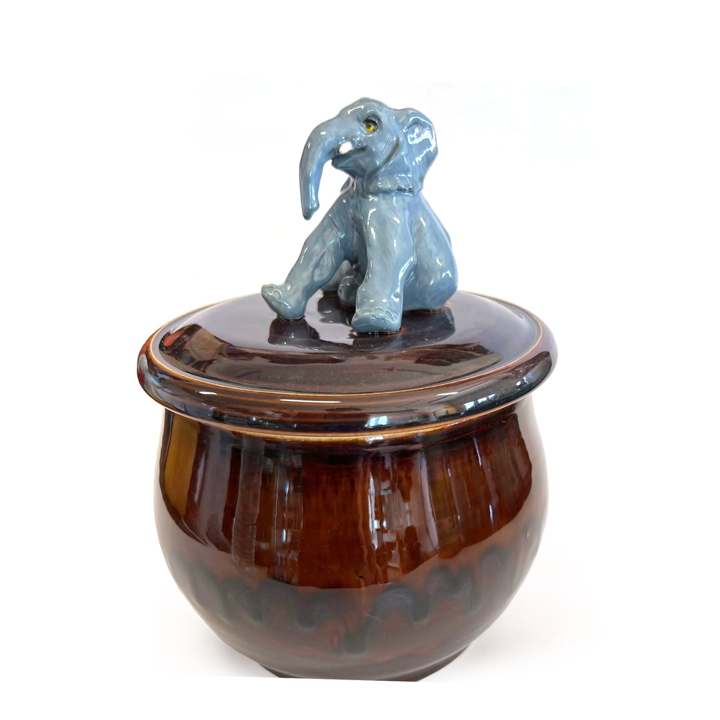 Sitting Elephant on Temmoku