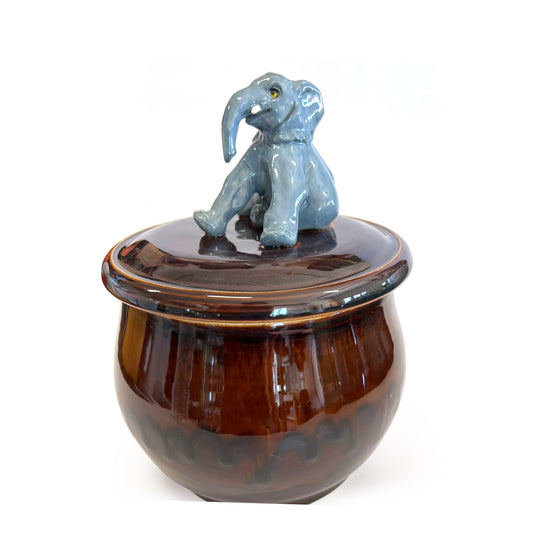 Sitting Elephant on Temmoku