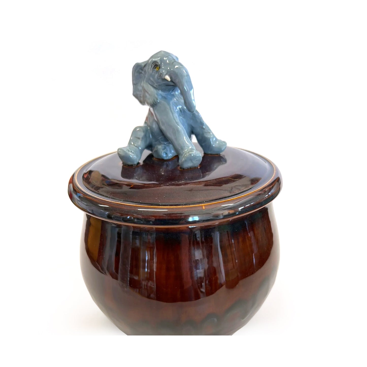 Sitting Elephant on Temmoku