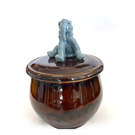 Sitting Elephant on Temmoku