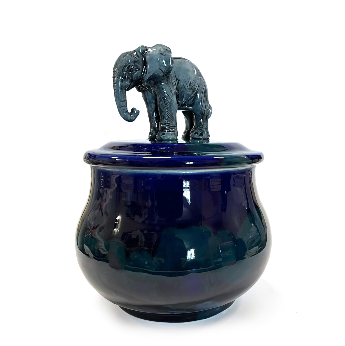 Elephant on Blue / Green