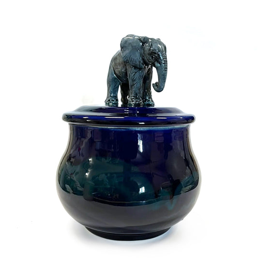 Elephant on Blue / Green