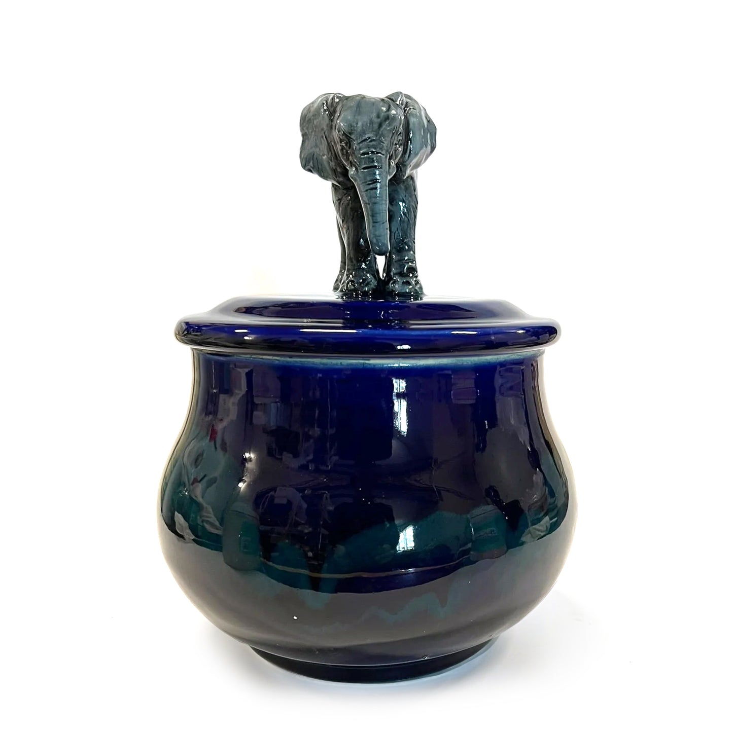 Elephant on Blue / Green