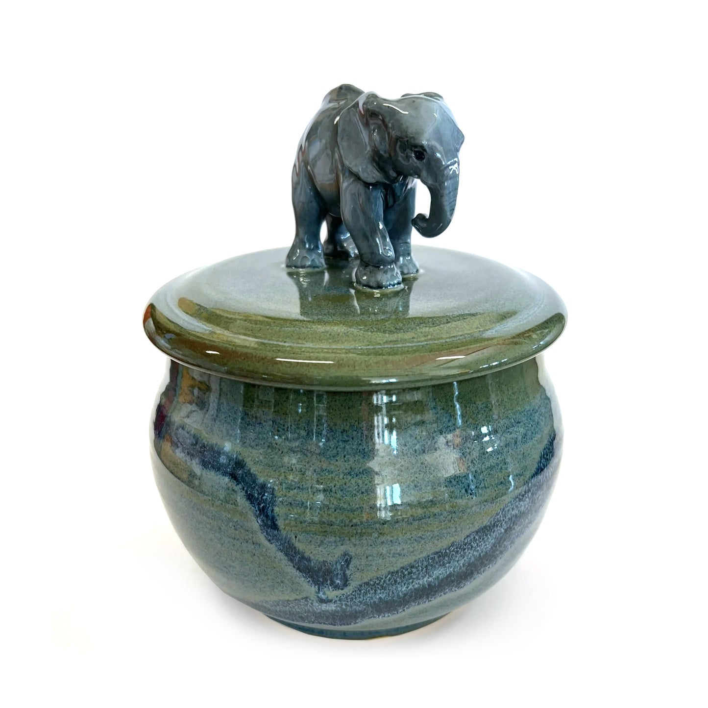 Elephant on Floating Blue