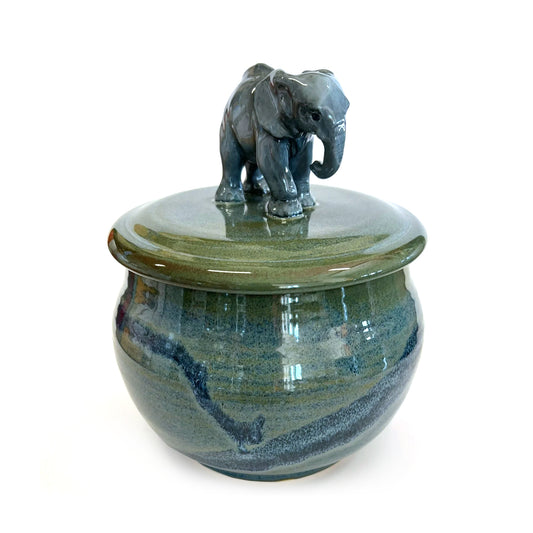 Elephant on Floating Blue