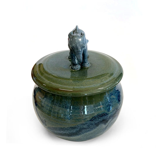 Elephant on Floating Blue