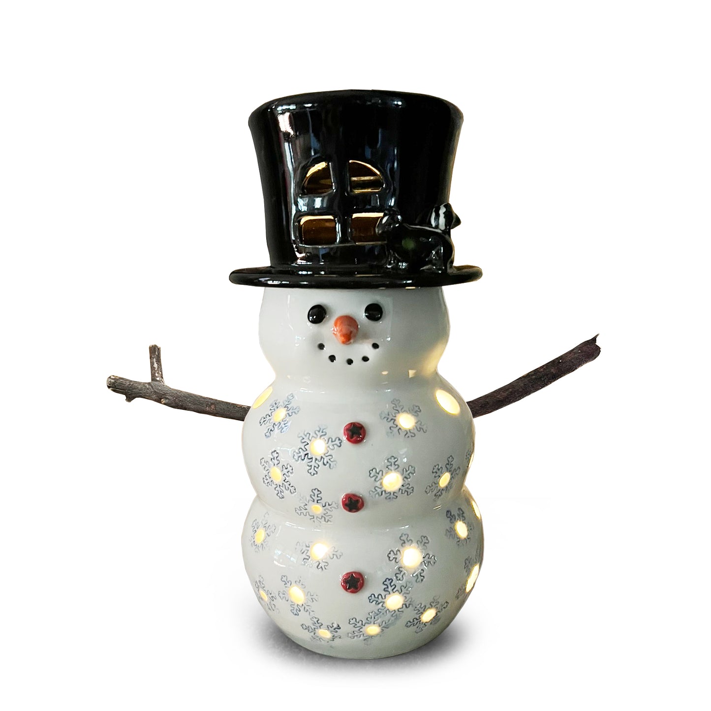 Available Handmade Stoneware Snowmen