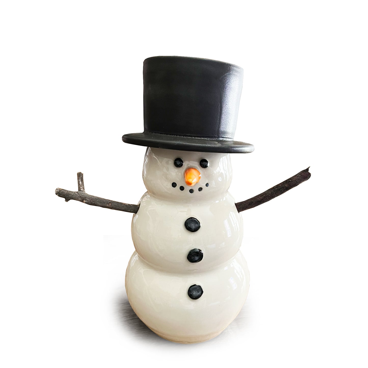 Handmade Ceramic Snowman