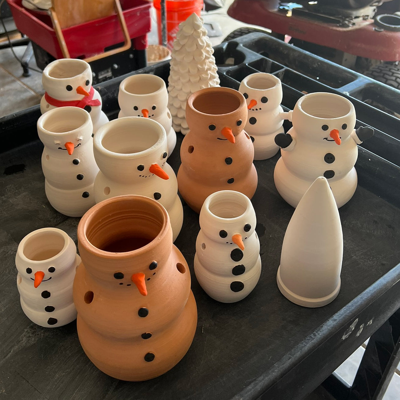 Handmade Ceramic Snowman