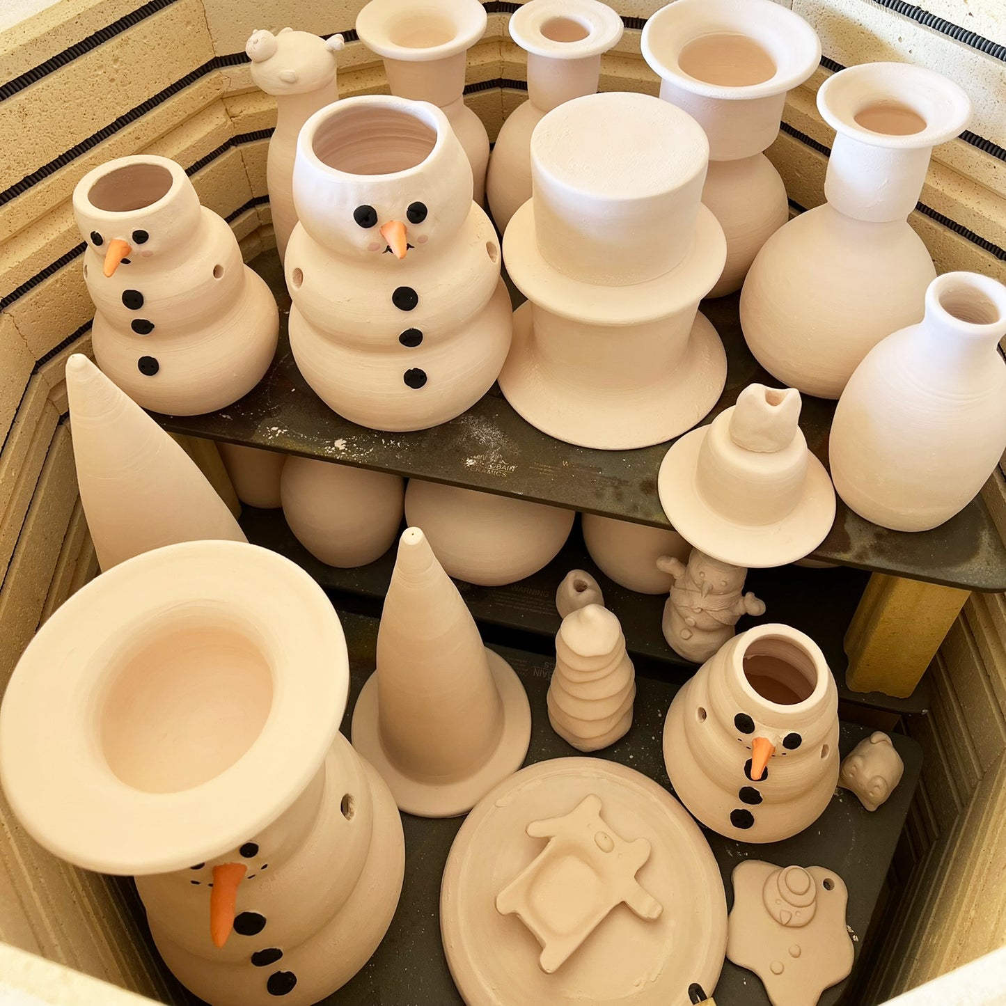 Handmade Ceramic Snowman